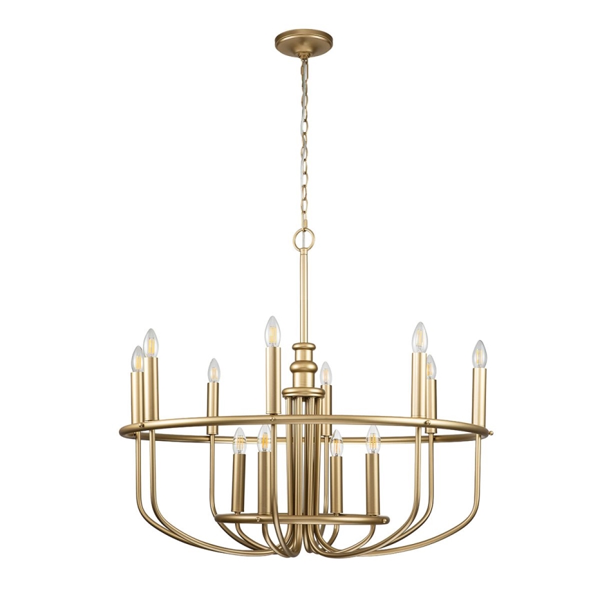 Kichler - Lustre sur chaîne CAPITOL HILL 12xE14/40W/230V doré