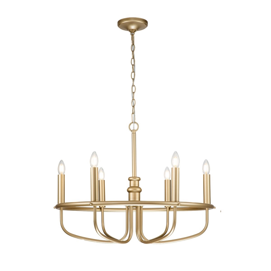Kichler - Hanglamp aan een ketting CAPITOL HILL 6xE14/40W/230V