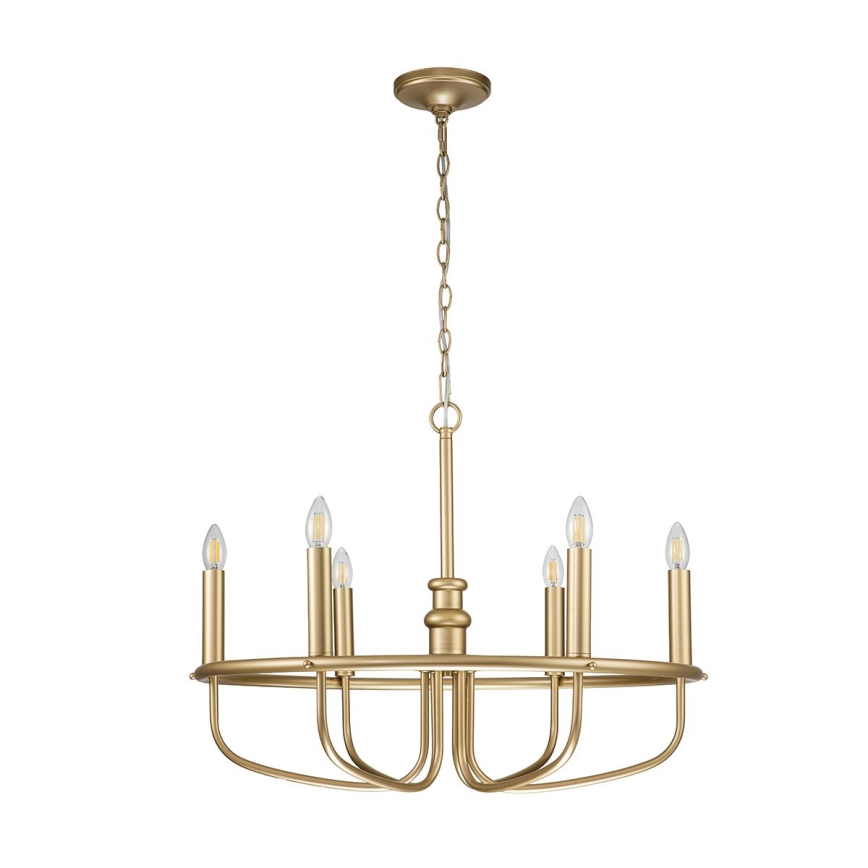 Kichler - Hanglamp aan een ketting CAPITOL HILL 6xE14/40W/230V