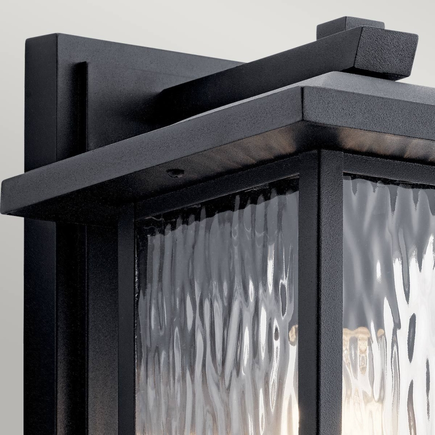 Kichler - Wandlamp voor buiten CAPPANNA 1xE27/60W/230V IP44 zwart