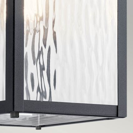 Kichler - Wandlamp voor buiten CAPPANNA 1xE27/60W/230V IP44 zwart