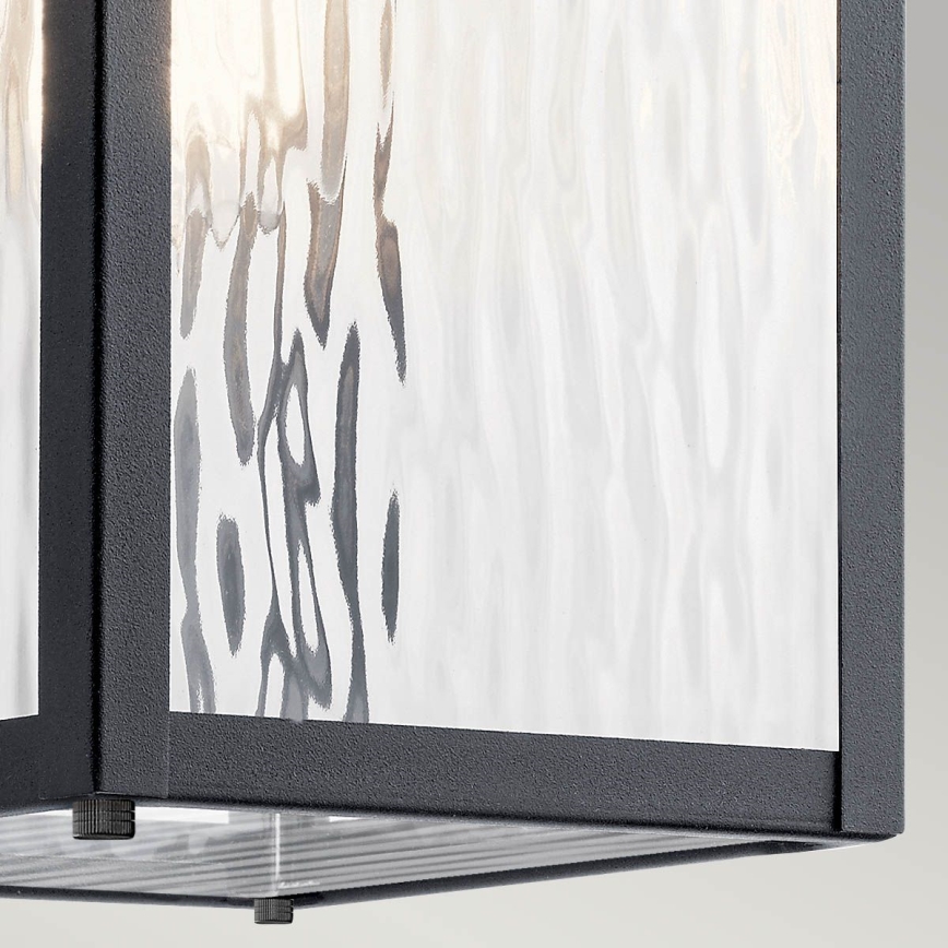 Kichler - Wandlamp voor buiten CAPPANNA 1xE27/60W/230V IP44 zwart