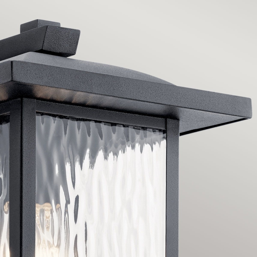Kichler - Wandlamp voor buiten CAPPANNA 1xE27/60W/230V IP44 zwart