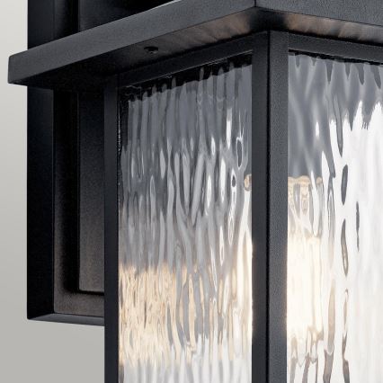 Kichler - Wandlamp voor buiten CAPPANNA 1xE27/60W/230V IP44 zwart