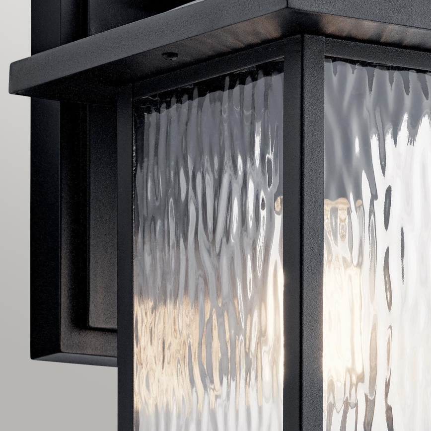 Kichler - Wandlamp voor buiten CAPPANNA 1xE27/60W/230V IP44 zwart