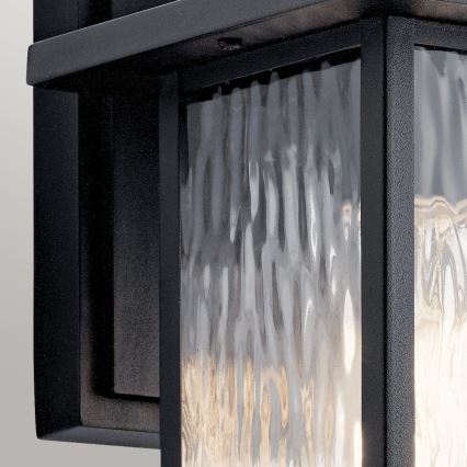 Kichler - Wandlamp voor buiten CAPPANNA 1xE27/60W/230V IP44 zwart