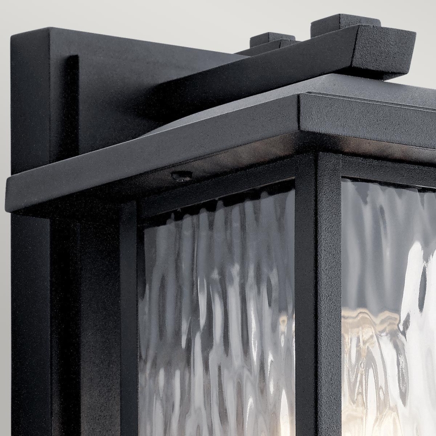 Kichler - Wandlamp voor buiten CAPPANNA 1xE27/60W/230V IP44 zwart