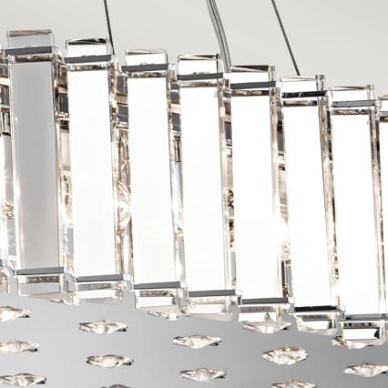 Kichler - LED Badkamerkroonluchter aan een koord CRYSTAL SKYE 12xG9/3W/230V IP44