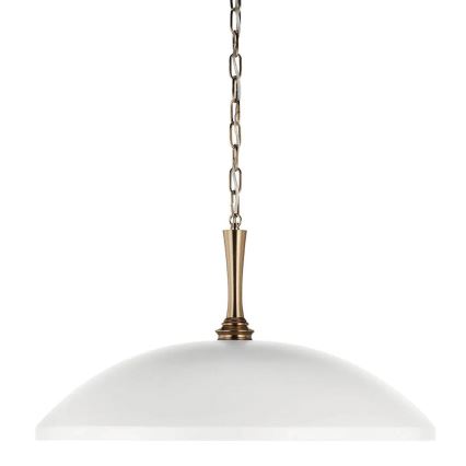 Kichler - Suspension chaîne DELAROSA 1xE27/60W/230V blanc/laiton