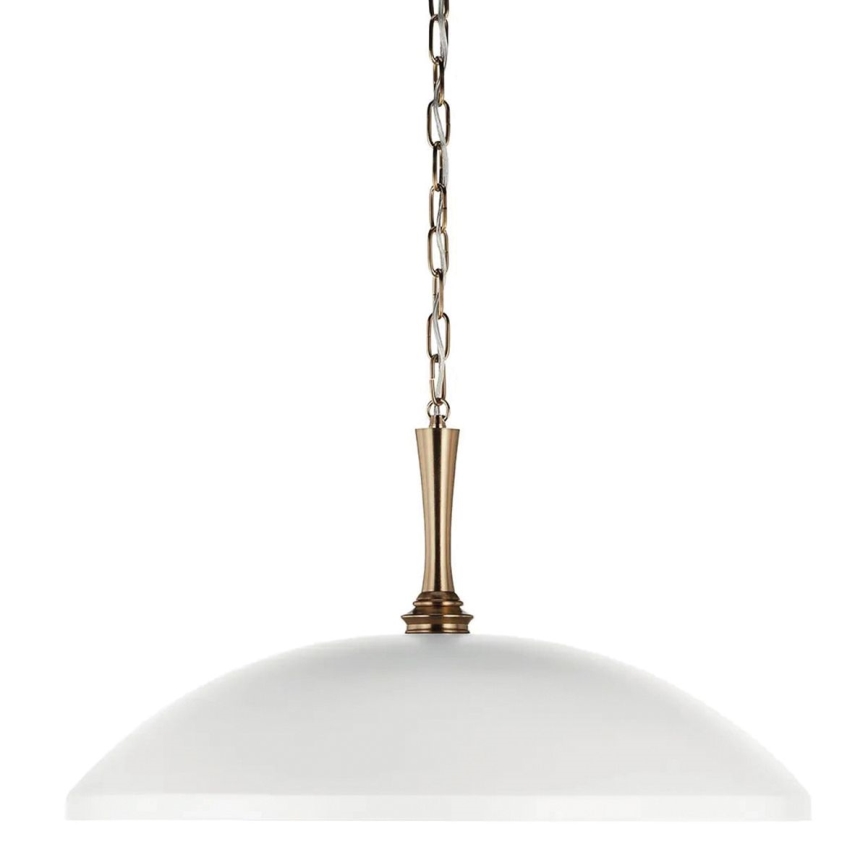 Kichler - Suspension chaîne DELAROSA 1xE27/60W/230V blanc/laiton