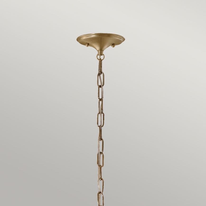 Kichler - Suspension chaîne DELAROSA 1xE27/60W/230V blanc/laiton