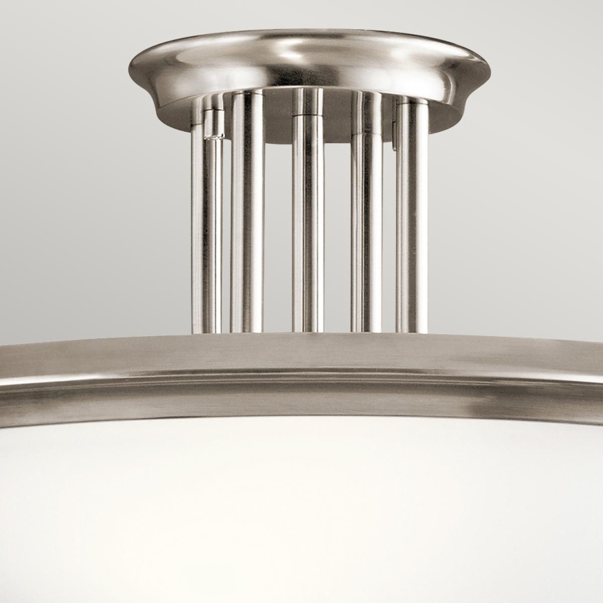 Kichler - Bevestigde hanglamp DREYFUS 3xE27/60W/230V mat chroom