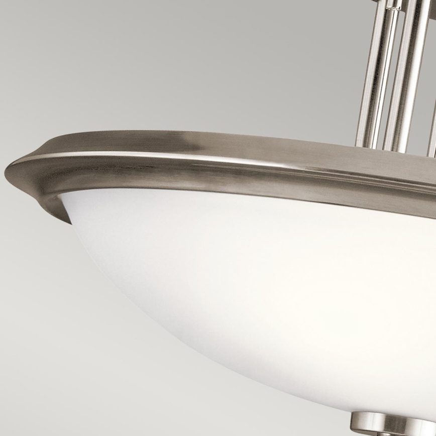 Kichler - Bevestigde hanglamp DREYFUS 3xE27/60W/230V mat chroom