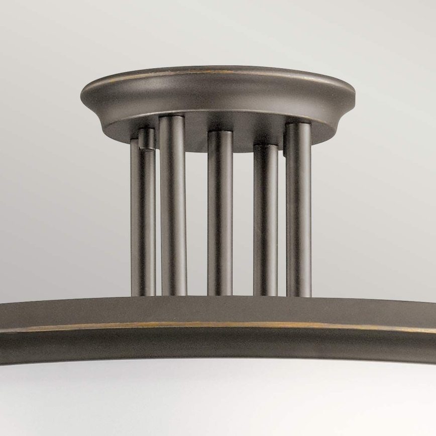 Kichler - Bevestigde hanglamp DREYFUS 3xE27/60W/230V brons