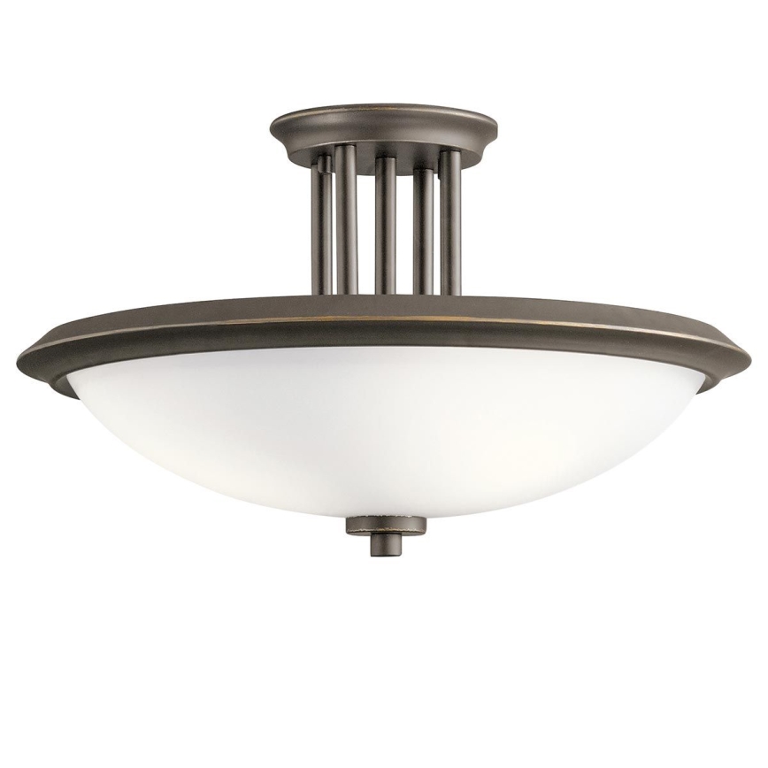 Kichler - Bevestigde hanglamp DREYFUS 3xE27/60W/230V brons