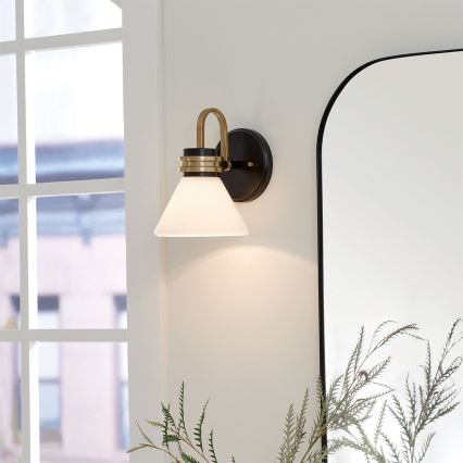 Kichler - Lampe murale de salle de bain LED FARUM 1xG9/3W/230V IP44 noir/laiton