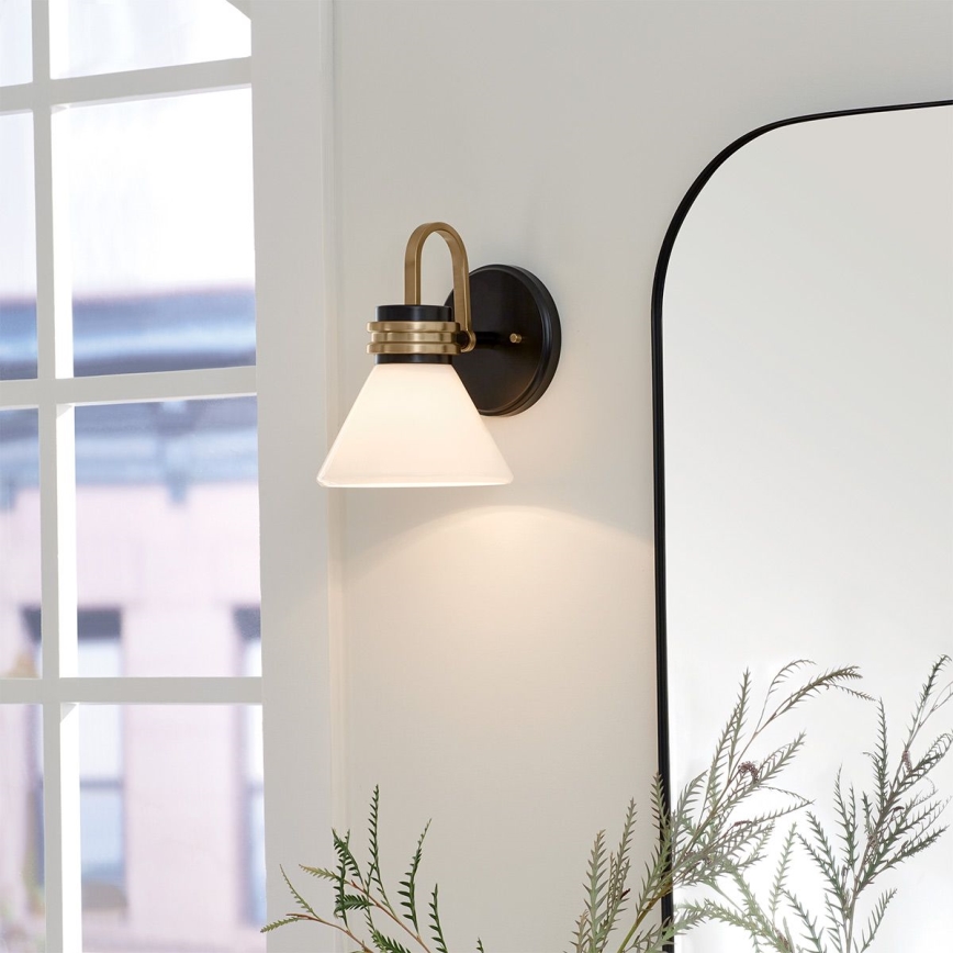 Kichler - Lampe murale de salle de bain LED FARUM 1xG9/3W/230V IP44 noir/laiton