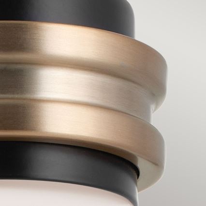 Kichler - Lampe murale de salle de bain LED FARUM 1xG9/3W/230V IP44 noir/laiton