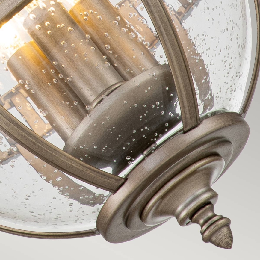 Kichler - Buitenhanglamp aan ketting HALLERON 3xE14/40W/230V IP44