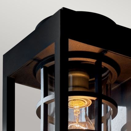 Kichler - Buitenwandlamp HONE M 1xE27/60W/230V IP44 zwart