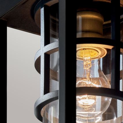 Kichler - Buitenwandlamp HONE S 1xE27/60W/230V IP44 zwart