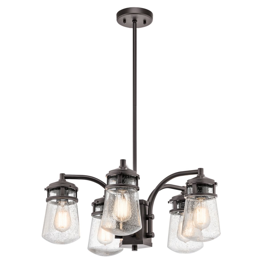 Kichler - Suspension-barre pour extérieur LYNDON 5xE27/60W/230V IP44