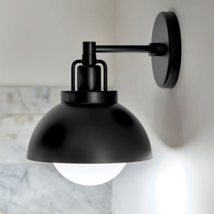Kichler - Wandlamp NIVA 1xE27/40W/230V zwart
