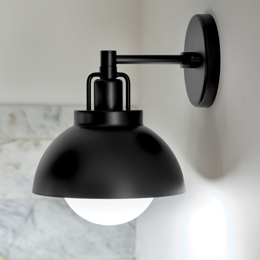 Kichler - Wandlamp NIVA 1xE27/40W/230V zwart