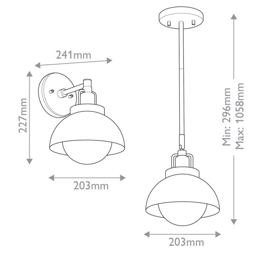 Kichler - Wandlamp NIVA 1xE27/40W/230V zwart