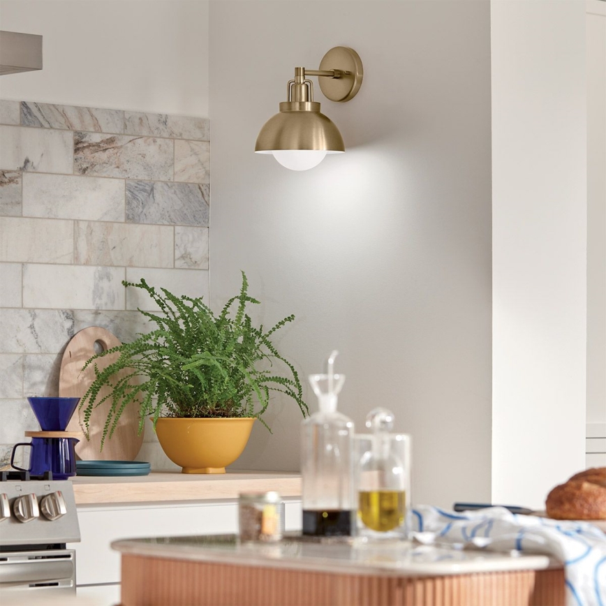 Kichler - Wandlamp NIVA 1xE27/40W/230V messing