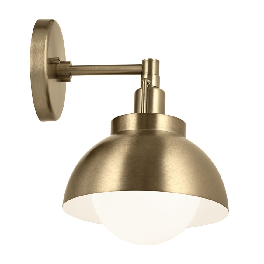 Kichler - Wandlamp NIVA 1xE27/40W/230V messing