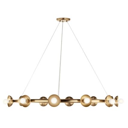 Kichler - Lustre sur câble PALTA 9xE14/40W/230V doré