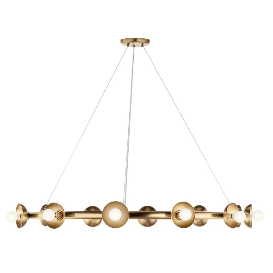 Kichler - Lustre sur câble PALTA 9xE14/40W/230V doré