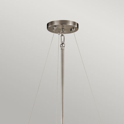 Kichler - Hanglamp met vaste pendel SILVER CORAL 3xE27/100W/230V mat chroom