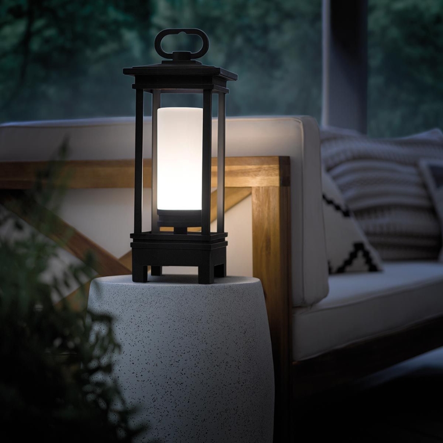 Kichler - Lampe de table extérieure rechargeable avec enceinte SOUTH HOPE LED/3W/230V 8800 mAh IP44