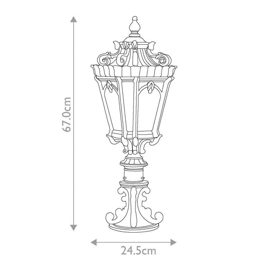 Kichler - Buitenlamp TOURNAI 2xE14/60W/230V IP44 bronskleurig