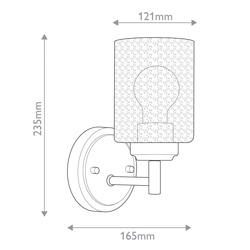 Kichler - Wandlamp WINSLOW 1xE27/60W/230V messing