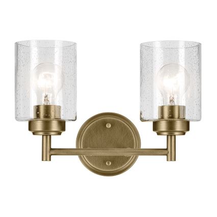Kichler - Wandlamp WINSLOW 2xE27/60W/230V messing