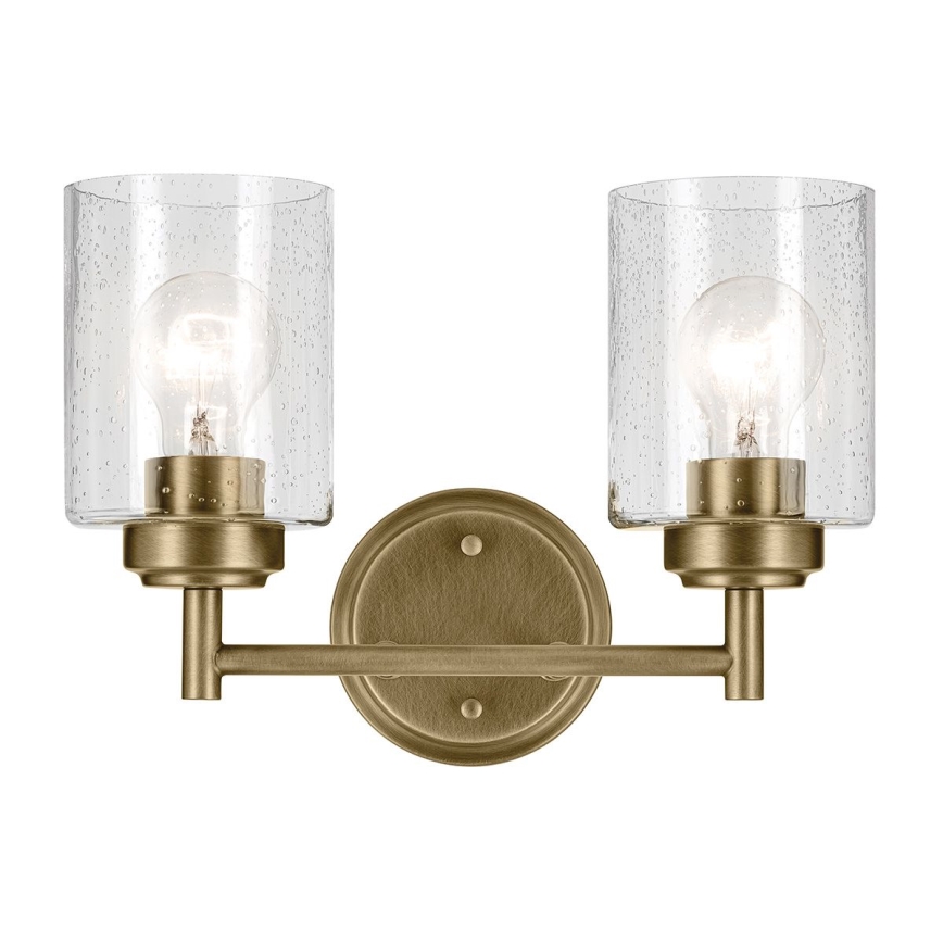 Kichler - Wandlamp WINSLOW 2xE27/60W/230V messing