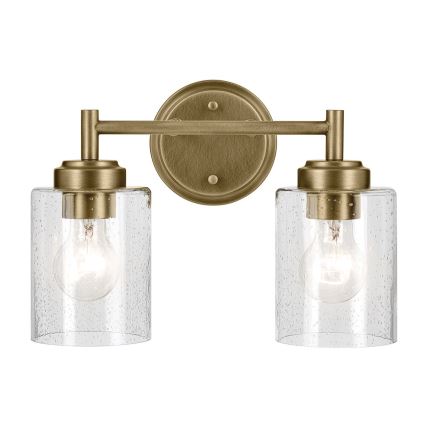 Kichler - Wandlamp WINSLOW 2xE27/60W/230V messing