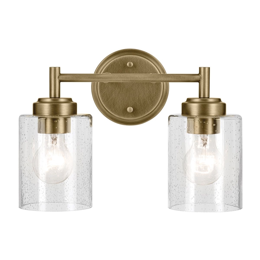 Kichler - Wandlamp WINSLOW 2xE27/60W/230V messing