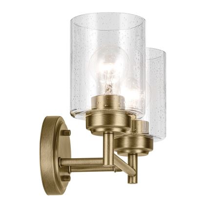 Kichler - Wandlamp WINSLOW 2xE27/60W/230V messing