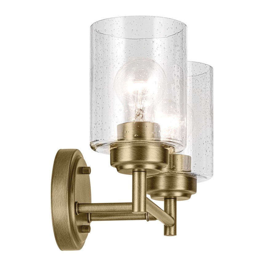 Kichler - Wandlamp WINSLOW 2xE27/60W/230V messing