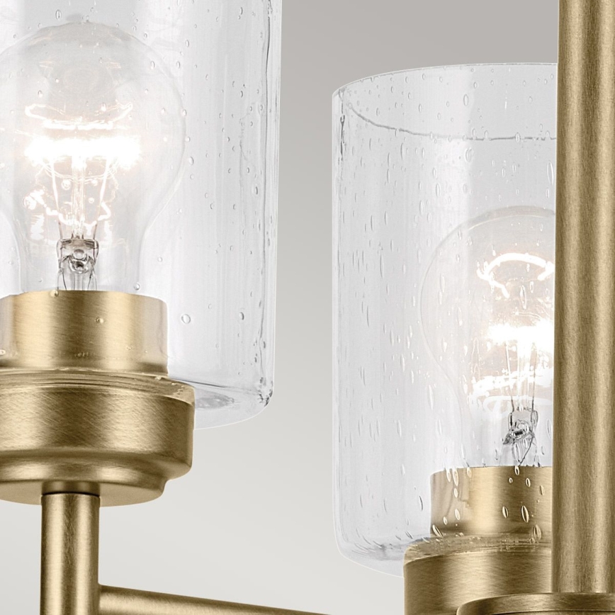 Kichler - Hanglamp aan een ketting WINSLOW 3xE27/60W/230V diameter 45,8 cm messing