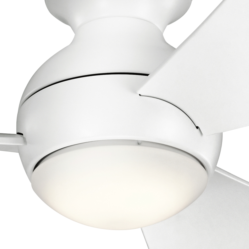 Kichler - Ventilateur de plafond à intensité variable SOLA LED/10W/230V IP23 blanc + télécommande