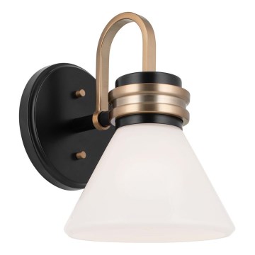 Kichler - Lampe murale de salle de bain LED FARUM 1xG9/3W/230V IP44 noir/laiton