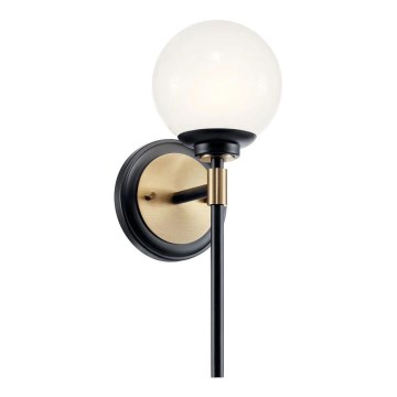 Kichler - LED badkamerwandlamp BENNO 2xG9/3W/230V goud IP44