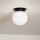 Kichler - Plafondlamp ALBERS 1x E27/40W/230V Ø 20,3 cm zwart