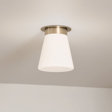 Kichler - Plafondlamp ALBERS 1xE27/40W/230V Ø 21,6 cm brons