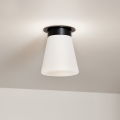 Kichler - Plafondlamp ALBERS 1xE27/40W/230V Ø 21,6 cm zwart